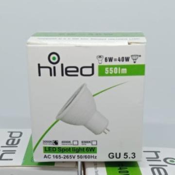 New SPOTLIGHT LED 6W 220V GU5.3 HILED / LAMPU SOROT LED 6W 220V GU5.3 mr16