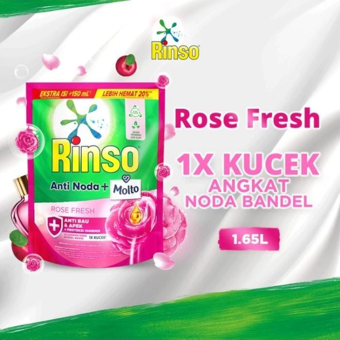 Top Detergent Cair Rinso Anti Noda +Molto 1.65L/1,65 liter