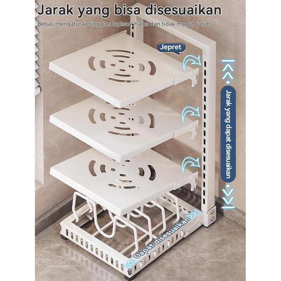 81tq- Rak Panci Multi Fungsi/ Wastafel Dapur Di Bawah Rak Rak Pot Kabinet Atas /Rak Dapur