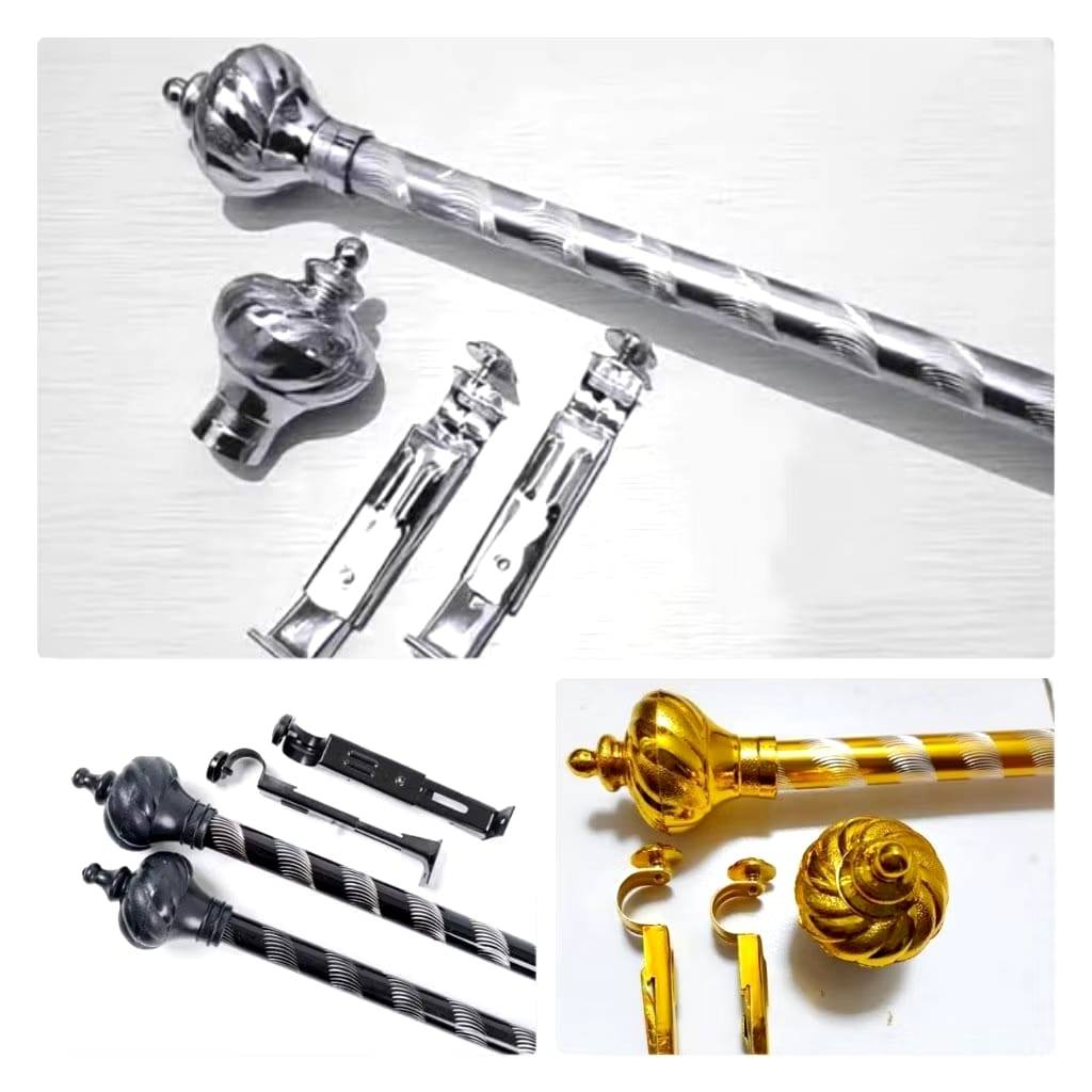 Tiang Hordeng Batang Gordeng Rolet Besi full Set 1 meter / batang gorden fulset / tiang gorden