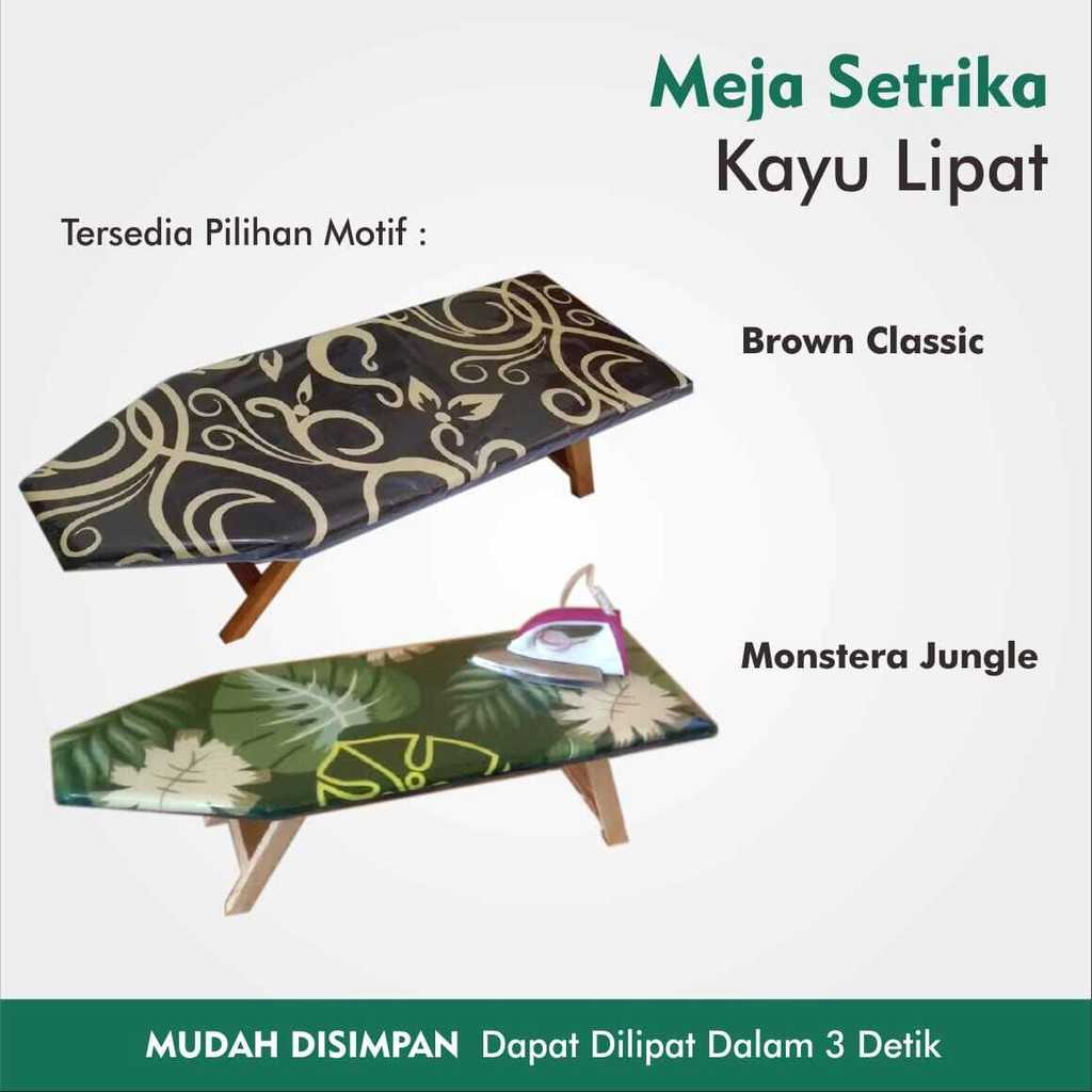 Meja Setrika Kayu Lipat