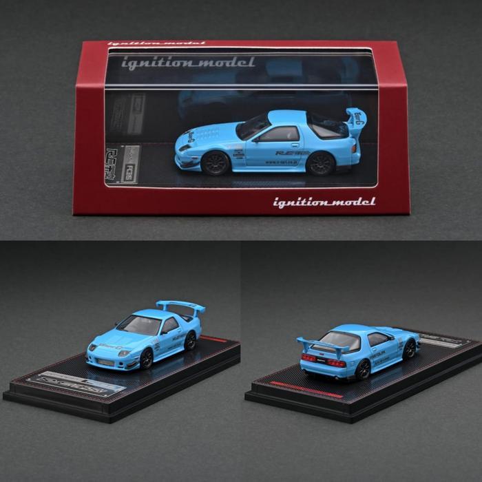 IGNITION MODEL 1/64 MAZDA RX-7 (FC3S) RE AMEMIYA LIGHT BLUE IG2498