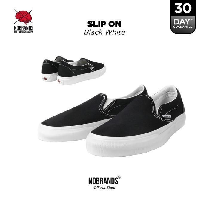 SEPATU NOBRANDS FOOTWEAR SLIP ON POLOS SELOP BW LOCAL PRIDE SNEAKERS PRIA WANITA FLAT SHOES SLOP