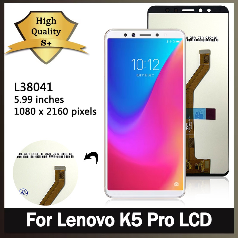 5.99"Aaa+ For Lenovo K5 Pro Lcd L38041 Display Screen Touch Panel Digitizer Assembly K5Pro Display