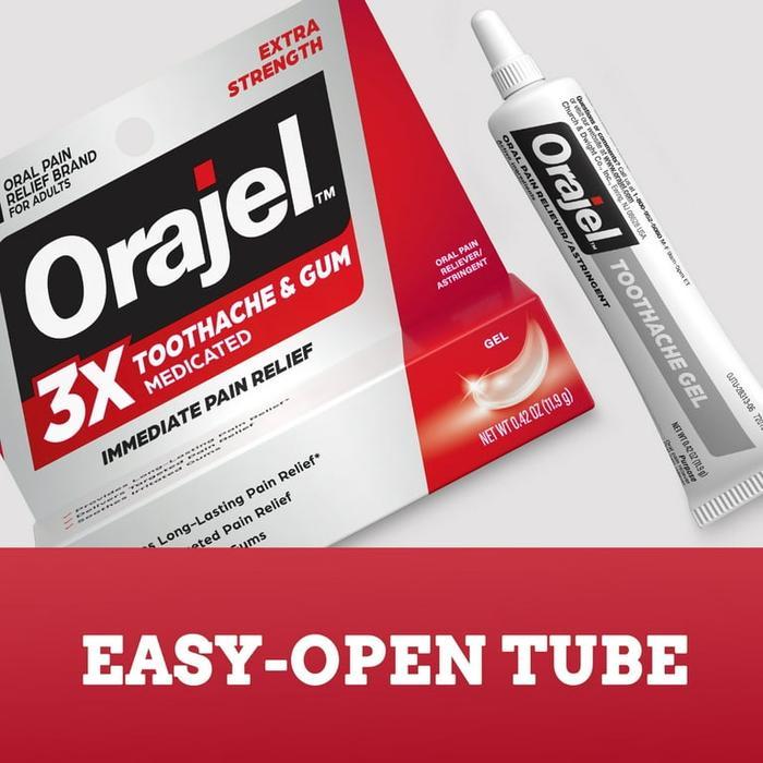 BEST SELLER Orajel 3x Medicated Toothache & Gum Gel