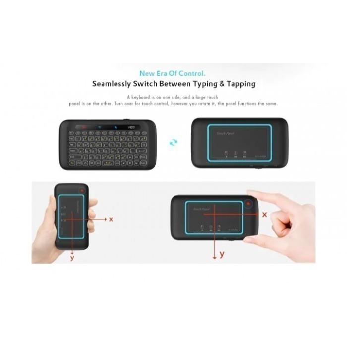 5ixg- H20 - Mini 2.4Ghz Wireless Air Mouse Keyboard With Touch Panel
