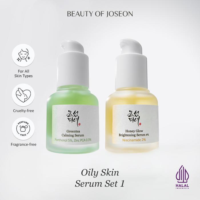 Beauty of Joseon Oily Skin Serum Set 1 [Green Tea - Calming Serum+ Honey Glow 1%]