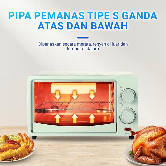 Finito oven listrik low watt 12 L-800 watt super cantik Mesin Pemanas
