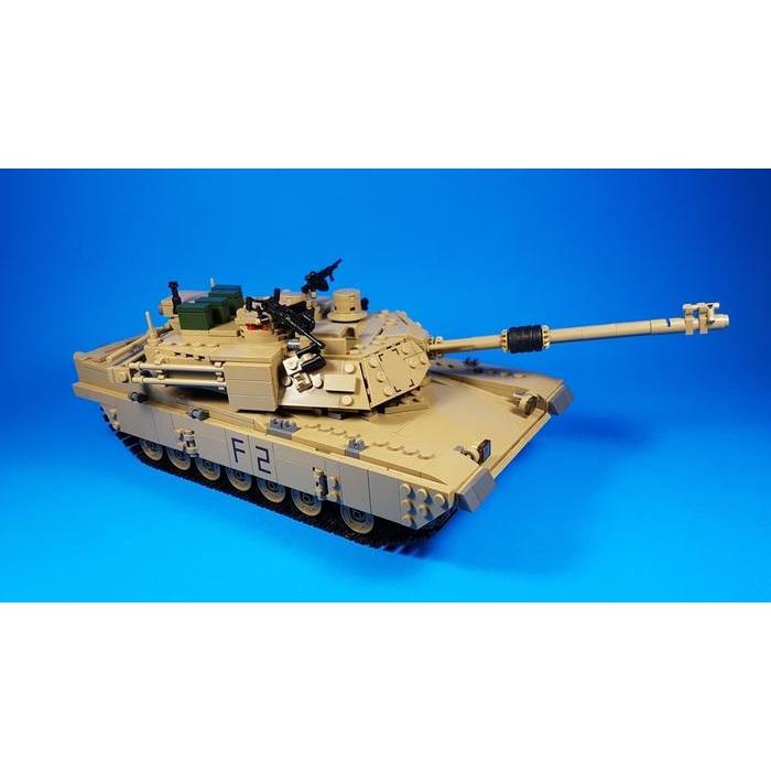 Kazi 2In1 Brick Tank M1A2 Abrams Hummer Lego Compatibel 1463 Pieces Kode 35