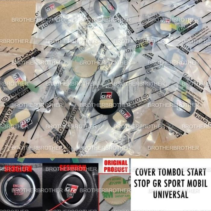 over Tombol Start Stop Mesin Engine Ori GR SPORT Agya Avanza Fortuner Rush Raize Innova Yaris Mobil