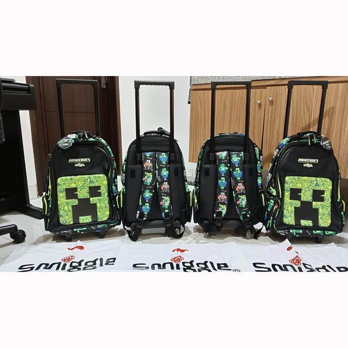 Tas Trolley Smiggle Minecraft Backpack/Tas Koper Minecraft/Ready/Ori