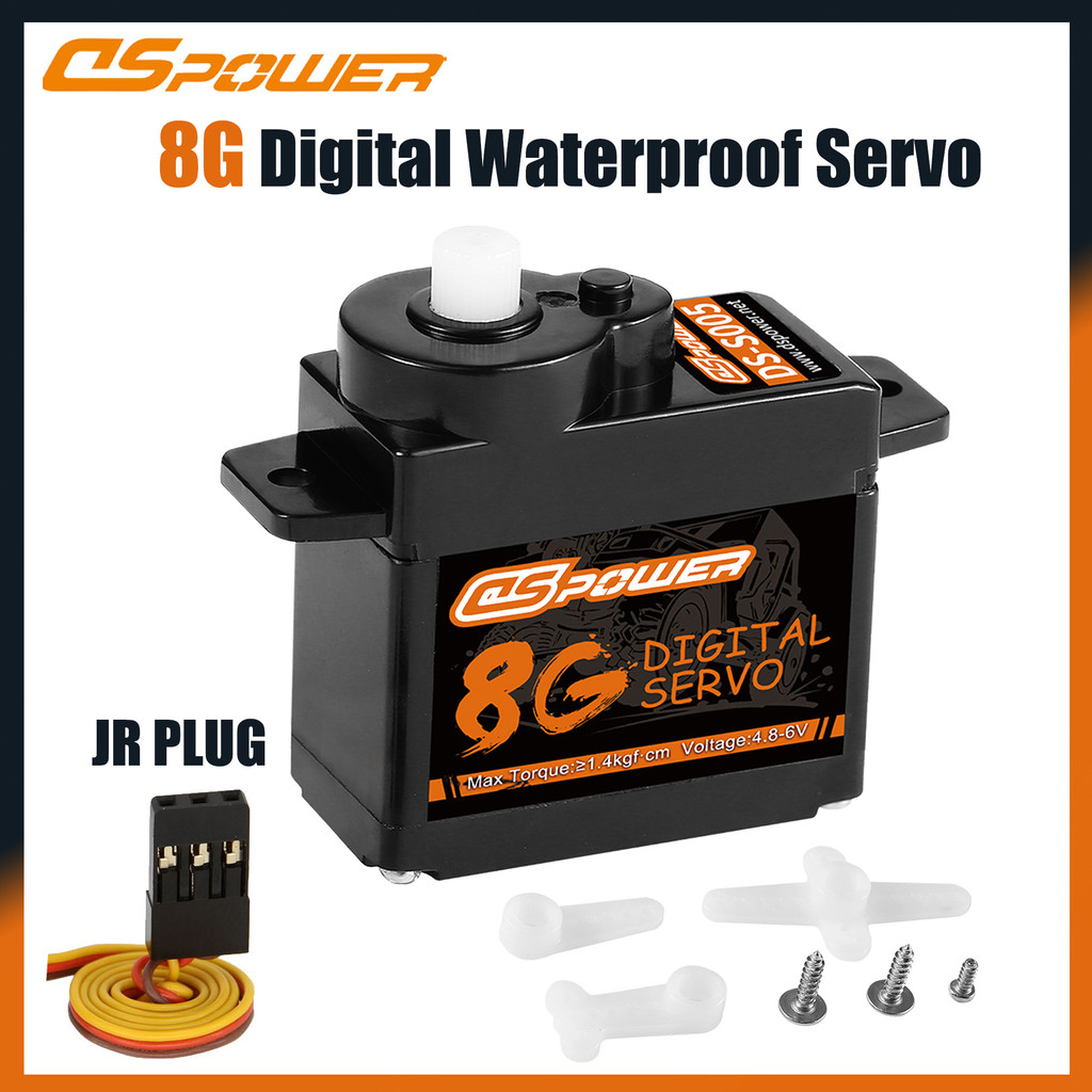 Dspower S005 8G Micro Digital Servo Waterproof Coreless Motor For 1/24 Rc Boat Model Car Scx24