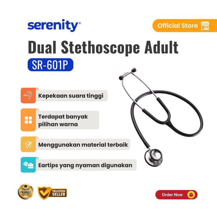 Serenity Stetoskop Dual Head SR-601P - Stethoscope Serenity Adult