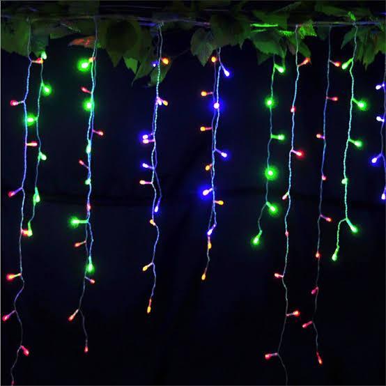 Lampu Tirai Led Warm White Dekorasi Wedding Lamaran Aqiqah