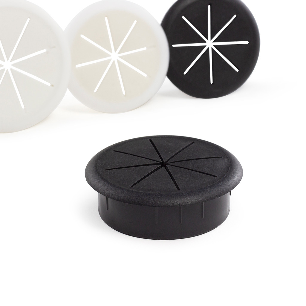 Flexible Cable Cord Grommet 2 Inch Black White Rubber Grommets Gasket In Desk Table Furniture for