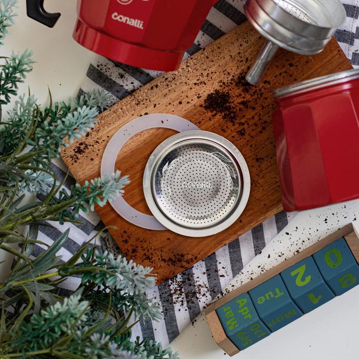 fiek- Conalli Gasket Mokapot 9 Cup Spare Part Gasket Moka Pot Seal Karet