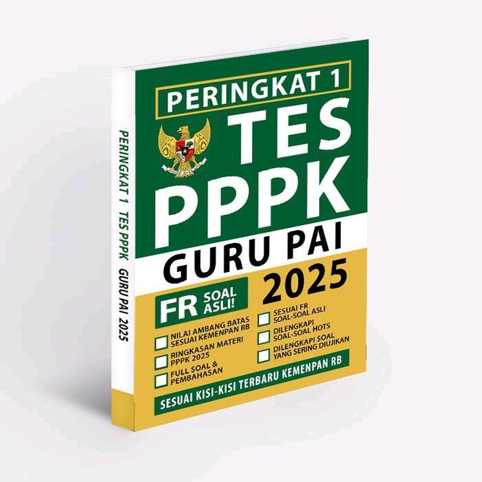 Buku PPPK GURU PAI 2025 - Peringkat 1 PPPK GURU PENDIDIKAN AGAMA ISLAM 2025 - Buku Original Soal dan