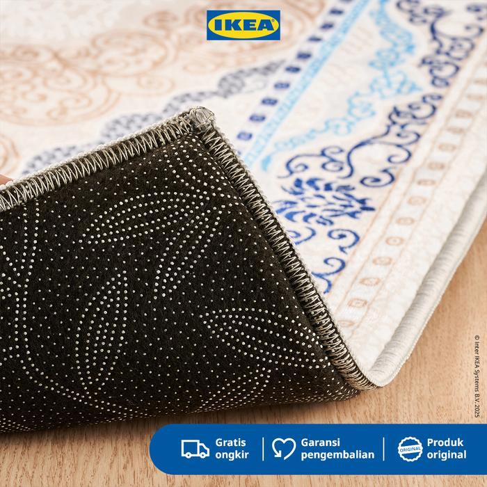 IKEA SHUFU Karpet Kecil Minimalis Biru 75x115cm