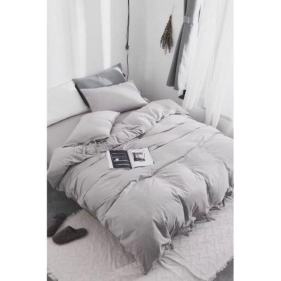 IFY (IMPORT) SPREI POLOS WARNA ABU MUDA - 120X200/160X200/180X200 TINGGI 30CM TERMURAH TERLARIS