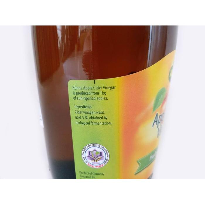 Cuka Apel Kuhne / Apple Cider Vinegar 750 Ml Non Halal Import Germany