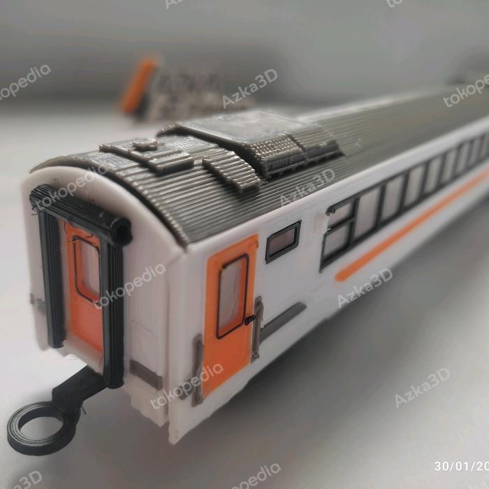 Miniatur Gerbong Kereta Api Indonesia Untuk Railking - Skala Ho 1:87 - 3D Print Kode 186