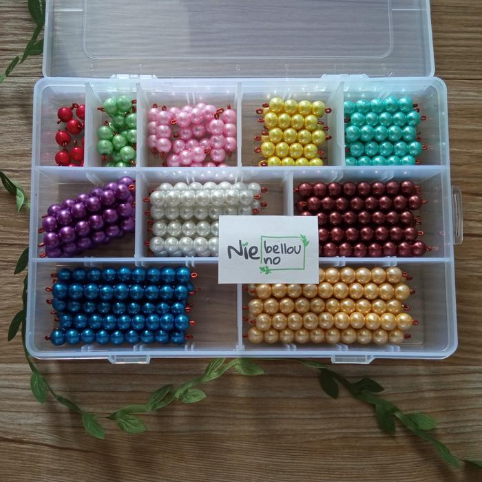 Montessori Math Beads Handmade Kode 1162