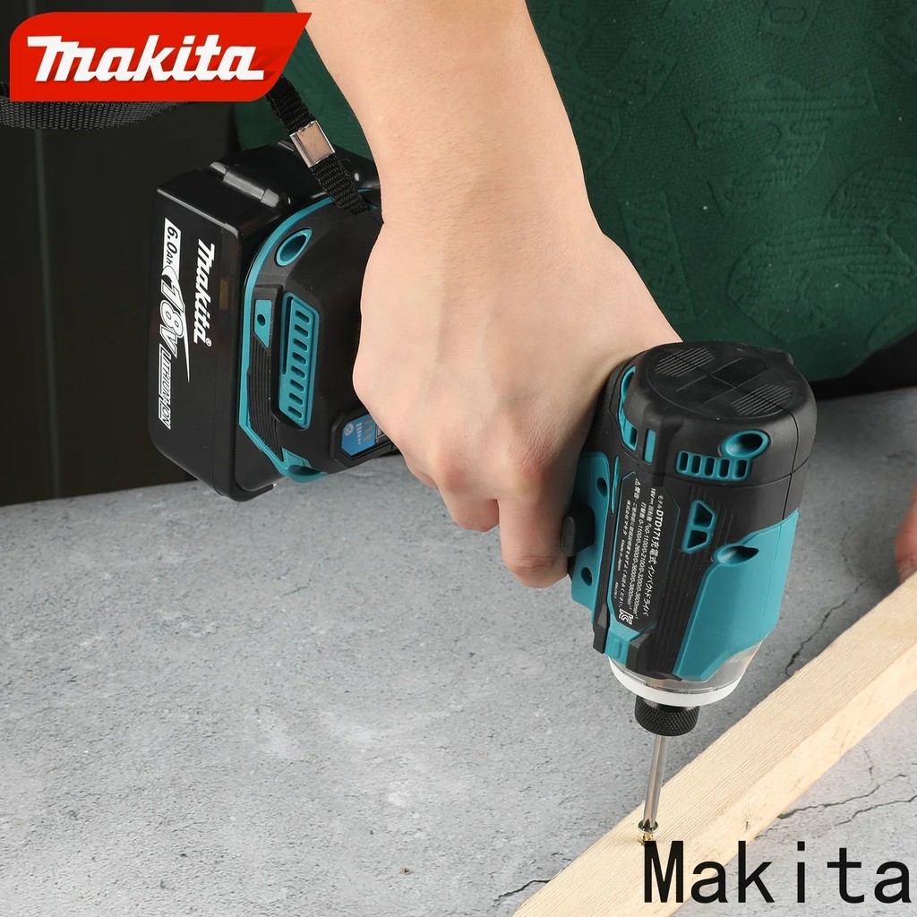 Compact Makita DTD171 18V Brushless Impact Driver, Lightweight Cordless Screwdriver Kit, Lithium-Ion