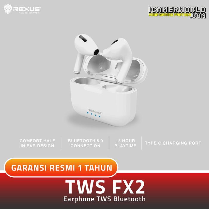 Terbaik Rexus Tws Fx2 Bluetooth Wireless Gaming Earphone Terlaris
