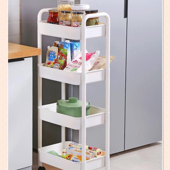 Rak Dorong 4 Susun Roda Serbaguna / Rak Dorong 3 Susun Roda Serbaguna