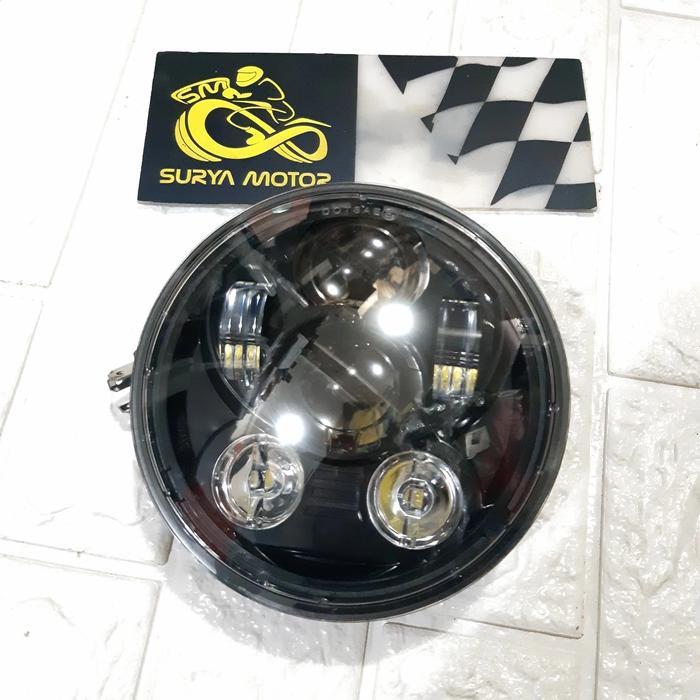 Lampu Led Daymaker Headlamp Depan Motor Custom Universal