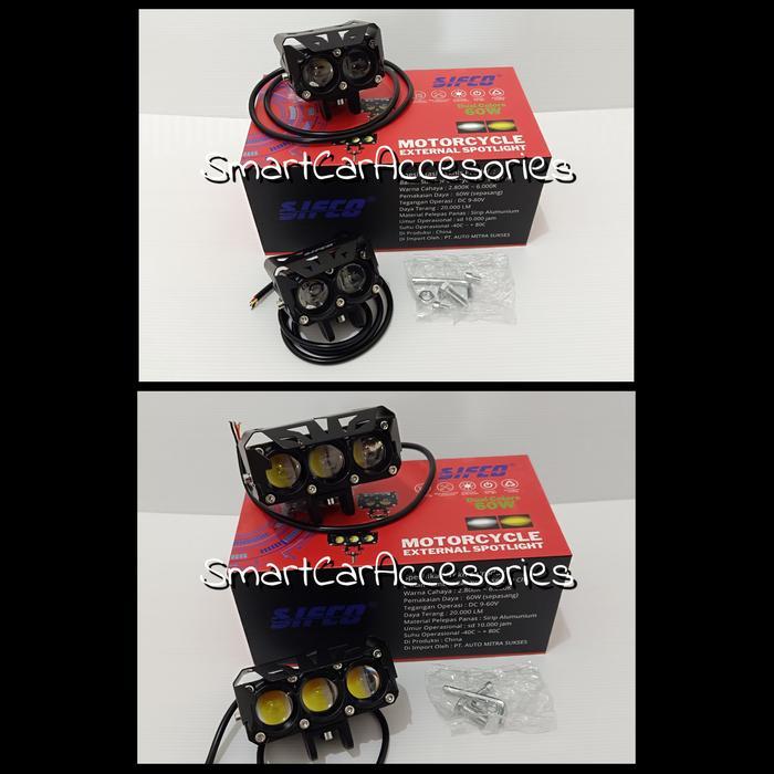 Lampu Tembak Laser Led Mini Projie Proji Projector Sifco Putih Kuning