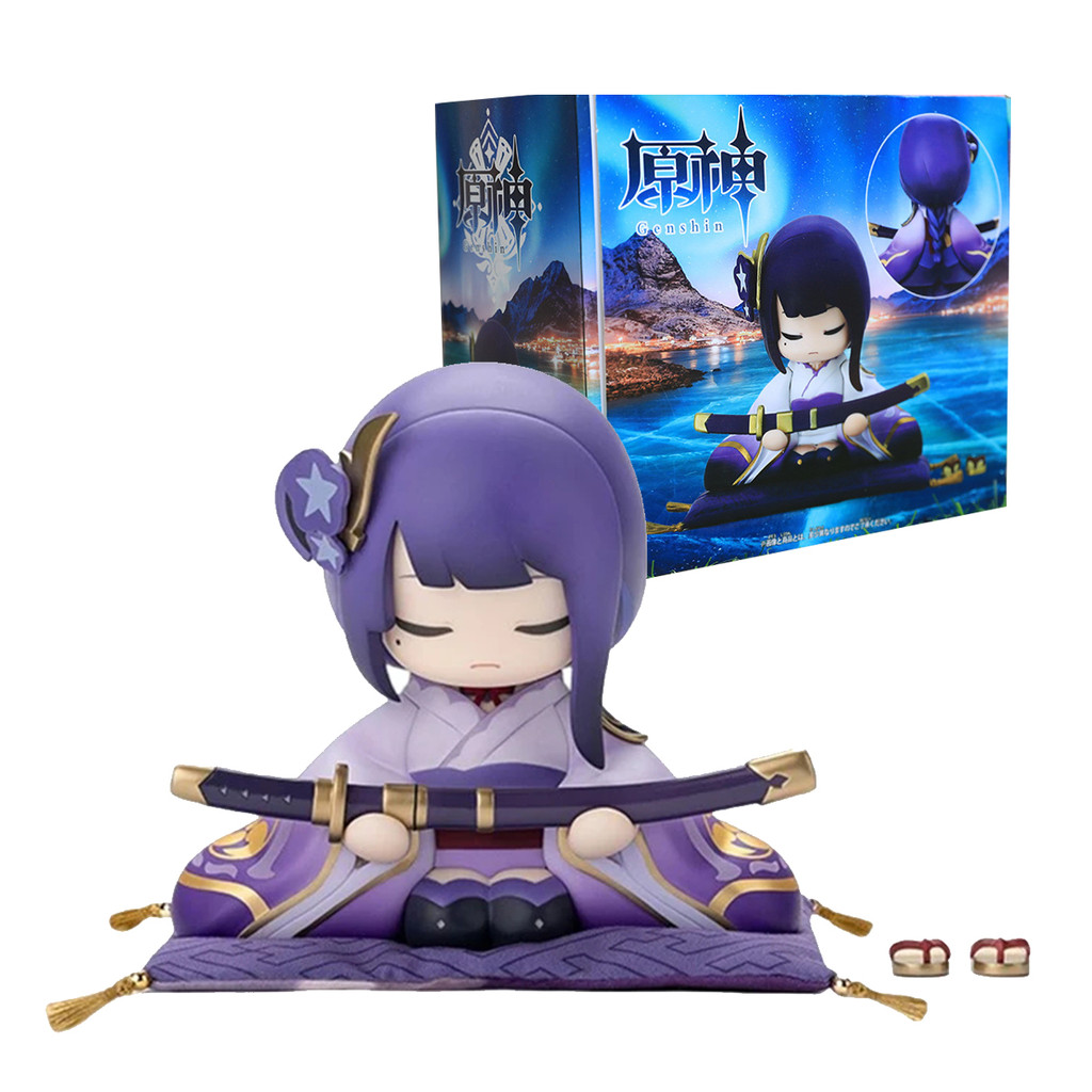 10CM Genshin Impact Beelzebul Xiao Klee Anime Figure Cute Doll Sitting Model PVC Game Series