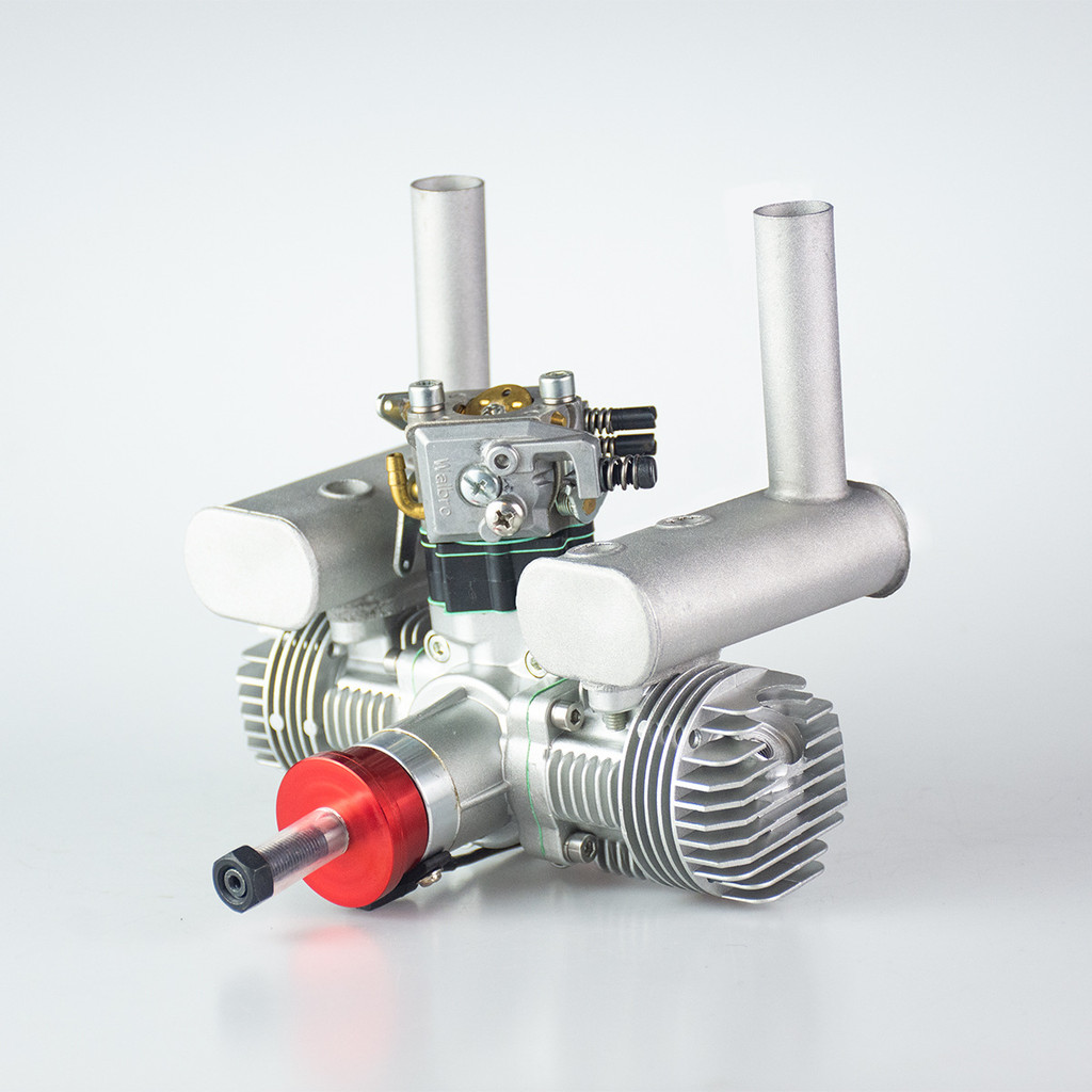 Mini RCGF 31cc T Twin Cylinder Gasoline 2-stroke Airplane Fixed-Wing Aircraft Fuel Engine Engine Mod