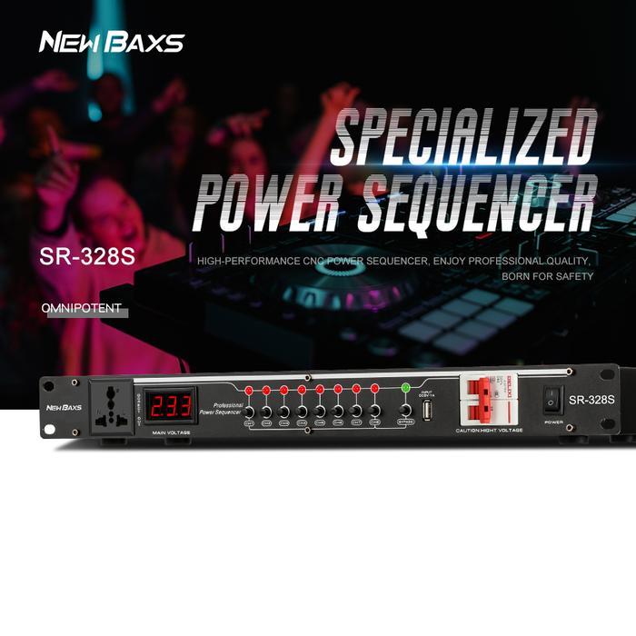 New NEW BAXS Manajer listrik SR-328S 40 Amp power controller 8-channel audio time system power is