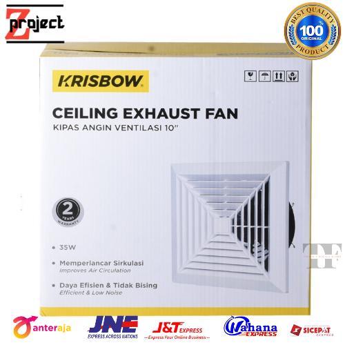 Readyy Krisbow Exhaust Fan Plafon 10 Inch / Hexos Fan Krisbow Ceiling 10 Inch