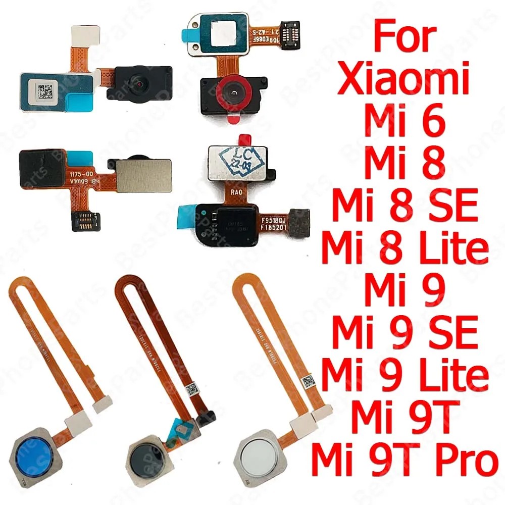 Fingerprint Sensor For Xiaomi Mi 9T Pro 6 8 Se 9 Lite Mi6 Mi8 Mi9 Flex Cable Finger Print Scanner