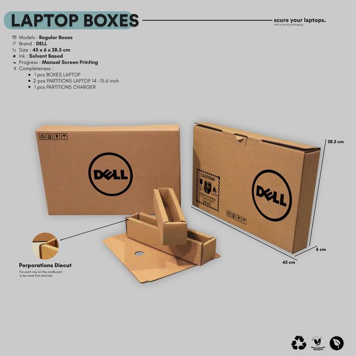 4lcj- Kardus Dus Box Kotak Tempat Laptop Dell