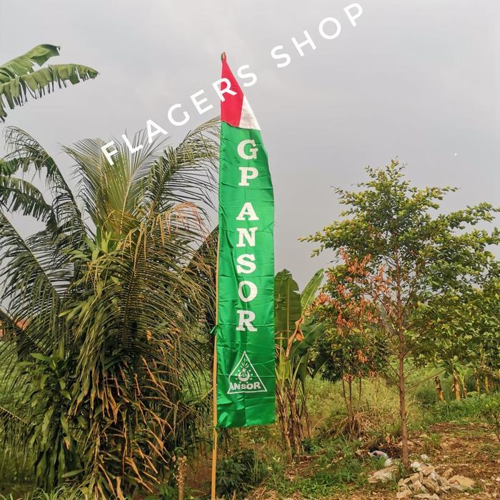 5jee- Bendera Umbul Umbul Gp Ansor 3 Meter