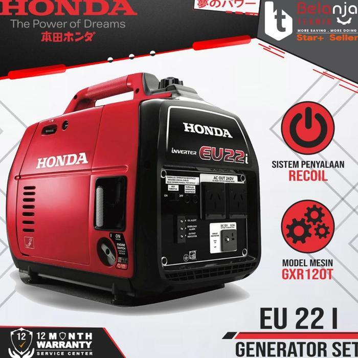 Honda Mesin Genset Silent EU 22 I 1700 Watt Generator Set Mini EU22I