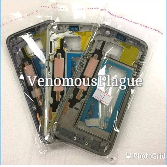 Ready FRAME LCD BAZEL TULANG TENGAH TATAKAN LCD SAMSUNG S7 FLAT G930 G930F