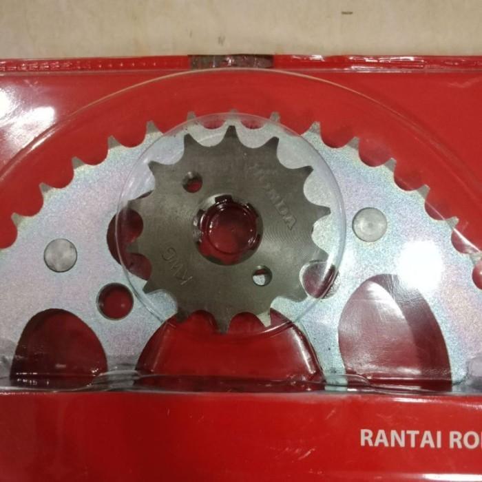 Gear Gir Rantai Set Kye Megapro New Monoshock 2010-2014 Original Ori