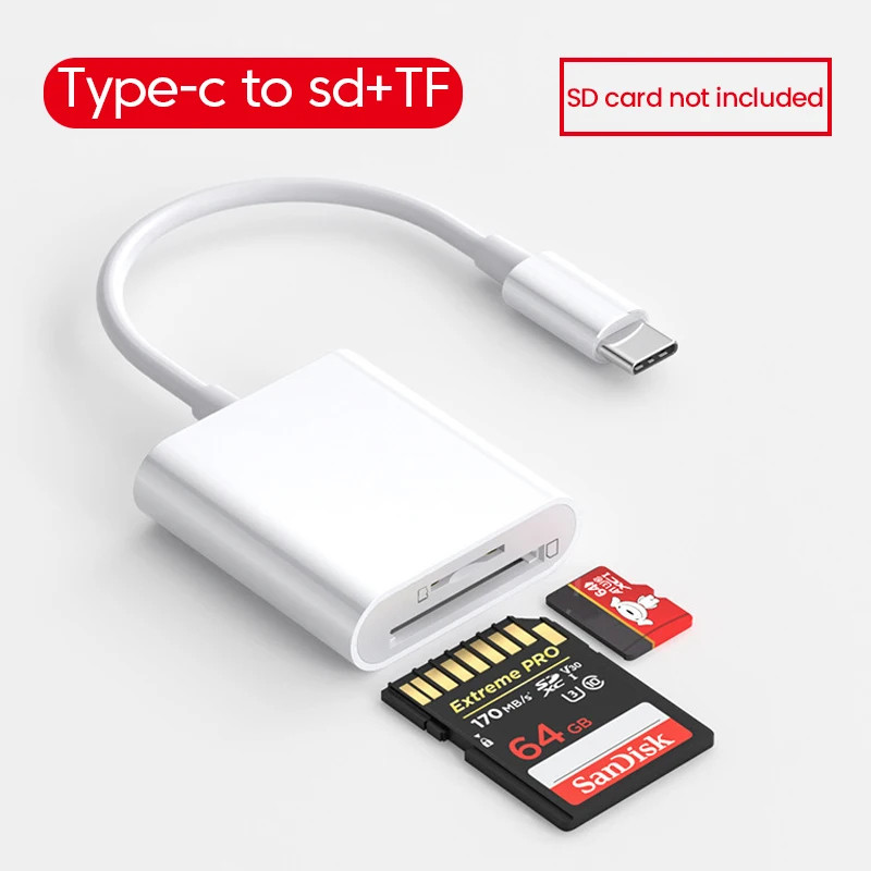 4 In 1 Otg Type C Card Reader Usb Flash Dr Sd Tf Cardreader For Ipad Tablet Usb Type C To Smart