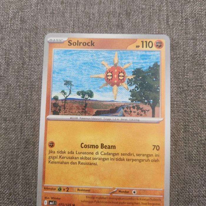 Kartu Pokemon Evolusi Mega - Ma1L 075/126 Solrock