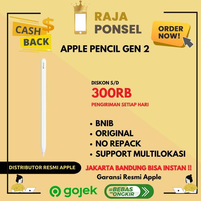 (Original) Apple Pencil 2 for iPad Pro 2018 11 / 12.9 Inch (2nd Gen)