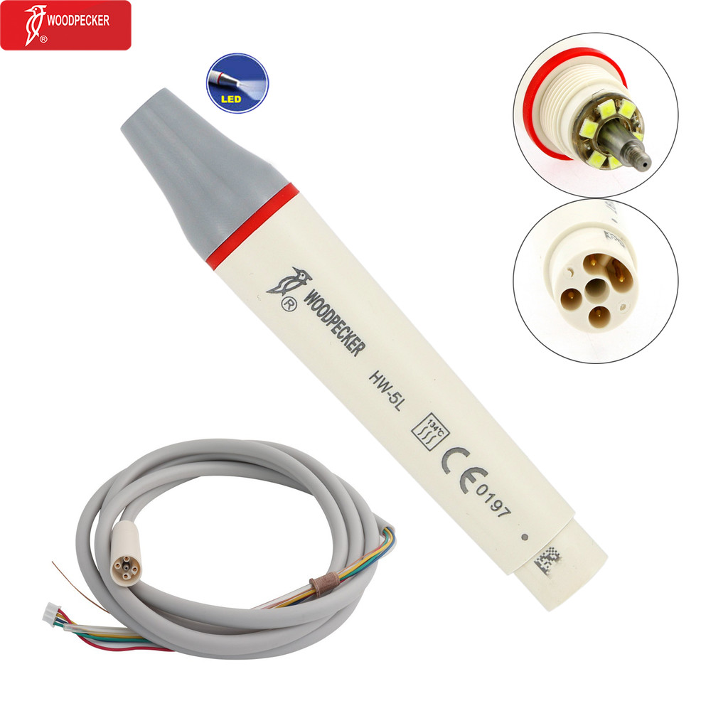 Woodpecker Dental Ultrasonic Scaler Handpiece With LED Scaler Handle