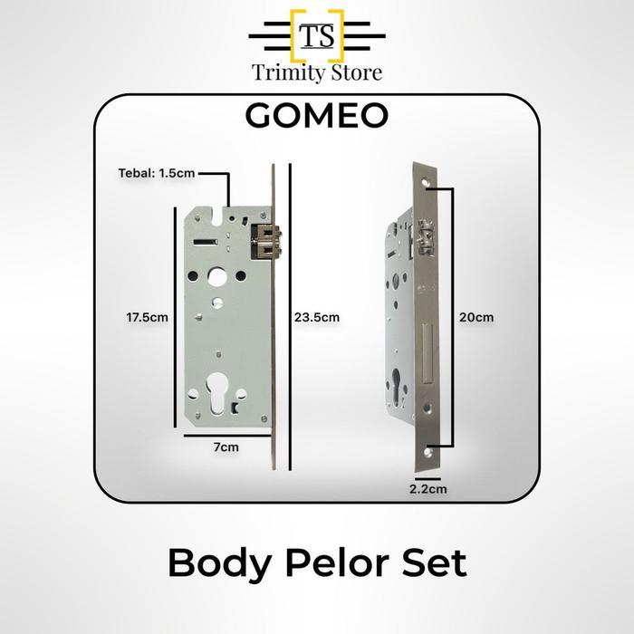 GOMEO Body Kunci Pelor / Pintu Kupu Tarung High Quality