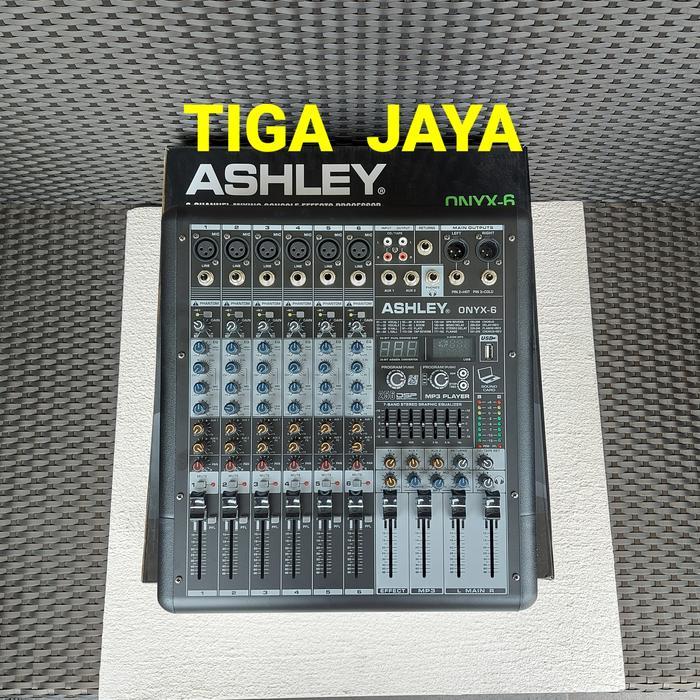 Khusus Instan/Sameday Mixer Ashley Onyx 6 Onyx6 Channel Usb Bluetooth Equalizer Pc Original