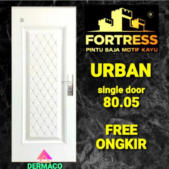PINTU BAJA FORTRESS URBAN 80.05 PUTIH / PINTU KAMAR / PINTU BAJA