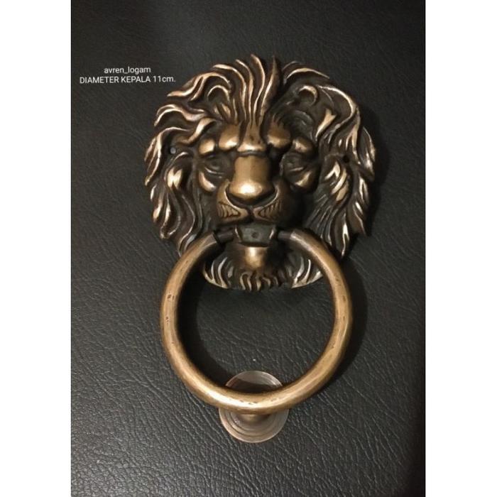 Handle pintu/ketukan pintu kuningan antik