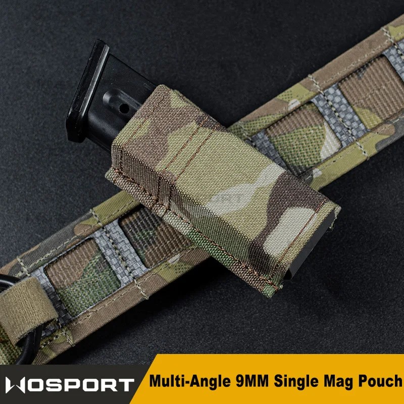 360 Multi-Angle Single Mag 9Mm Magazine Pouch For Gl 17 M9 Unrsal Hunting Mag Case Ammo Pouch